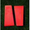 2x chainsaw felling wedge 5 1/2" poly orange chainsaw tool smooth both sides