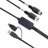 Cable Matters MIDI Cable 2m MIDI USB Converter Cable USB MIDI Cable MIDI USB C Converter Cable Black
