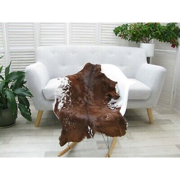 GENUINE GREEK GOAT RUG RARE SINGLE GOAT SKIN HIDE FLOOR CHAIR COVER Go382