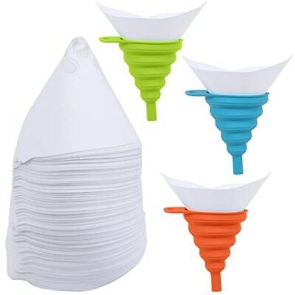 250 PCS Paint Strainer Filters Disposable Paper Cone For Automotive Paint Spray