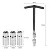 drado Spark Plug Socket Wrench, Spark Plug Removal Tool, T-Handle Spark Plug Socket 16mm/18mm/21mm