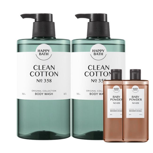 [HAPPY BATH] Original Collection Clean Cotton 910G 2 pieces