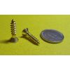 Brass #8  Phillips Flat Head Wood Screw x .750" Length, 100 Pcs