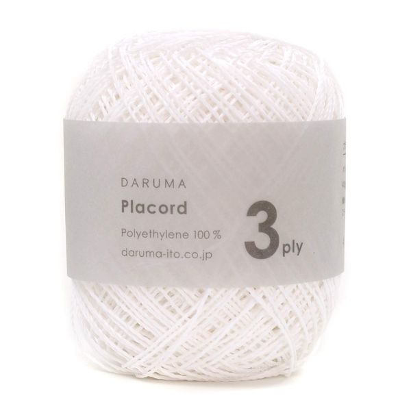 DARUMA 3ply Plastic Cord 1 (White)