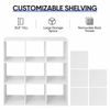 9-Cube Storage Closet Cube Organizer Bookcase Shelving Home Office White 