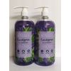 2 Bottles Aromatherapy ~ Eucalyptus & Lavender Cleansing Hand Wash 33.8 oz Each