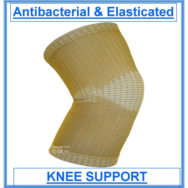 Proline Elasticated Knee Support N.F, Beige, Medium
