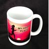 Unique MY HAPPY PLACE-Female Runner 15 oz Mug