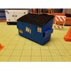 Custom Made BFI Miniature 2-yard Dumpster at 1:14 Scale for RC Construction