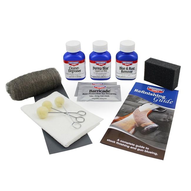 Birchwood Casey Perma Blue Liquid Gun Blue Finishing All-Inclusive Easy-to-Use Kit for Gun Cleaning, Maintenance and Preservation