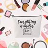 Everything is Under CTRL Makeup Bag Gift for Computer Programmer Funny Computer Lover Gift, Evertuing Is Under Ctrl