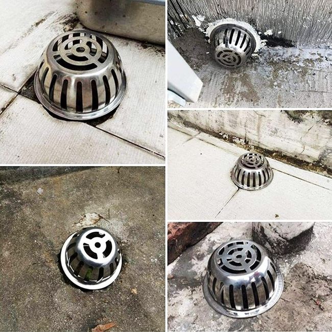 Floor Drain 50mm-200mm Stainless Steel Balcony Drainage Roof Round