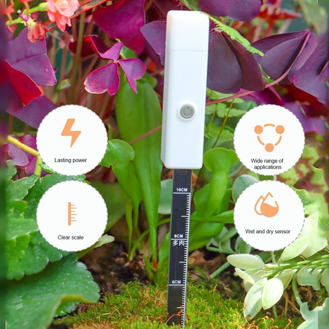 Soil Hygrometer Home Gardening Portable Plastic Probe Watering