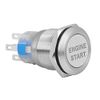 Push Button Start Kit - Engine Button Ignition Switch Car Engine Start Push Button Switch 12V Waterproof Car Engine Start Push Button Switch Ignition Starter Silver Stainless Steel