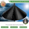 Squirrel Baffle for Bird Feeder Pole,16 inch Squirrel Guard Stopper for Outside Shepherd Hook,Black(1 Pack)