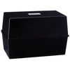 Deflecto Value Size 8 x 5 in Index Card Box - Black