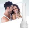 2pcs-Rolling Tube Toothpaste Squeezer Toothpaste Seat Holder Stand for Bathroom Accessories （White）