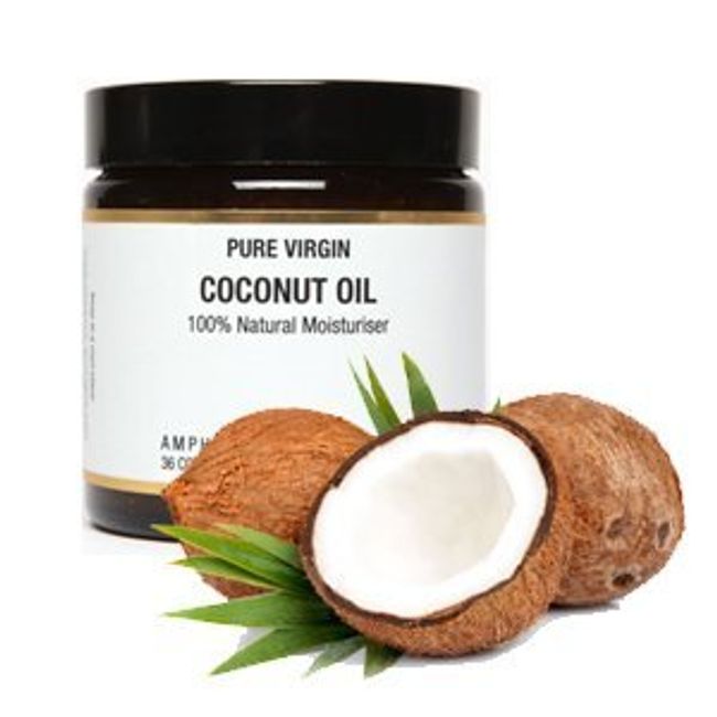 Amphora Aromatics Pure Natural Virgin Coconut Oil Moisturiser 120ml (Cocos nucifera)