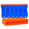 Plastic Razor Blade Scraper Set Label Removal - 6 Scrapers 60 Replacement Blades