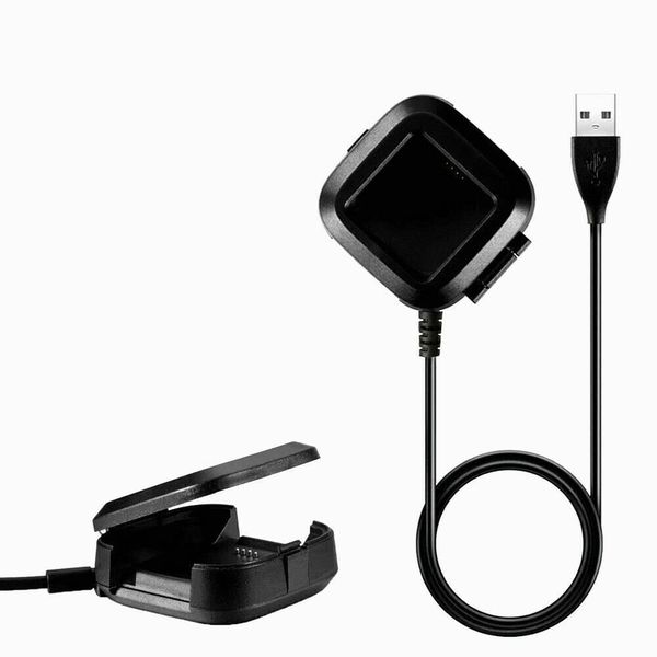 BNBUKLTD Compatible For Fitbit Versa 2 / Versa 2 SE (Not for Versa/Versa Lite), Charger Case Replacement USB Charging Dock Adapter Cable Multipack (3 Pack) (1 Pack)