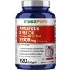 Antarctic Krill Oil 2000 mg per serving | 120 Softgels | Omega-3 EPA/DHA