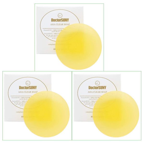 AHA Clear Soap (Peeling Soap) Set of 3