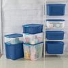 18 Gal Latch and Carry, Stackable Storage Bin with Latching Lid, Plastic Contain