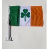 Ireland Shamrock Car Flags 12"x18" Rough Tex ® Double Sided