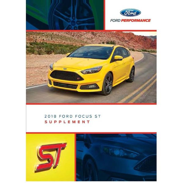 2018 Ford Focus ST Supplement Owners Manual User Guide