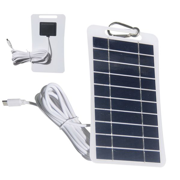 Solar Battery Charger 2W 5V Outdoor Camera Solar Charger Adjustable capable