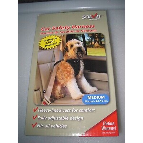 SOLVIT Pet Car Safety Harness-Medium