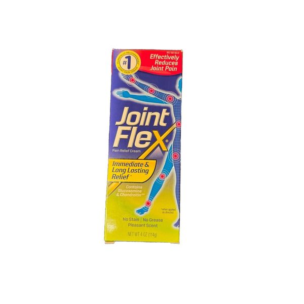 JointFlex Pain Relief CREAM 4oz Glucosamine Chondroitin pleasant scent 10/2025