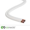 conecto Speaker Cable, CCA Speaker Cable, 2 x 0.75 mm², Colour: White, 50 m