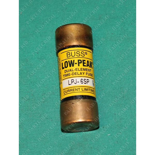 Bussmann, LPJ-6SP, 6 Amp 6a Low-Peak Time Delay Fuse Buss Cooper