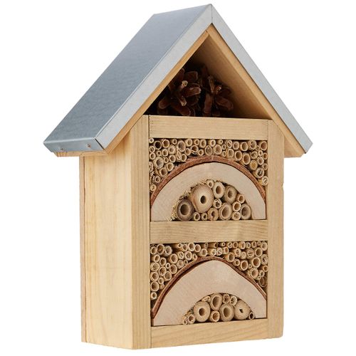 Westland 2501206 Natures Haven Garden Insect / Bug House With Metal Roof, Beige