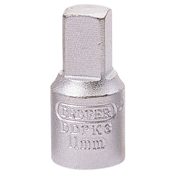 Draper 38322 11mm Square 3/8 Square Drive Drain Plug Key , Blue