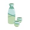 CafePress Sake Drink Set Mugs 11 oz (325 ml) Ceramic Coffee Mug
