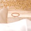 CARISSIMA Women's 9ct Rose Gold Flat Twist Band Stack Ring #L