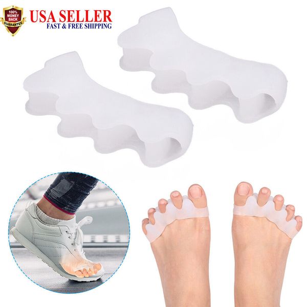 2pcs Gel Silicone Bunion Corrector Toe Protector Straightener Spreader Separator