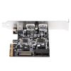 SilverStone External USB3.1 Type-C*1, USB3.0 Type-A*2, Internal USB3.0*2 Combo Expansion Card SST-ECU05