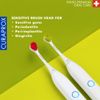 Curaprox Hydrosonic Sensitive Brush Heads for Sonic Toothbrush, Duo-Pack, Magenta/Green