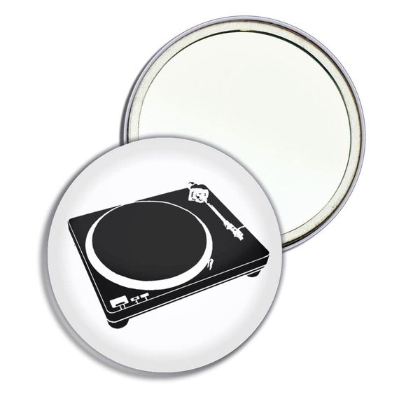 DJ Decks - 77mm Round Compact Mirror