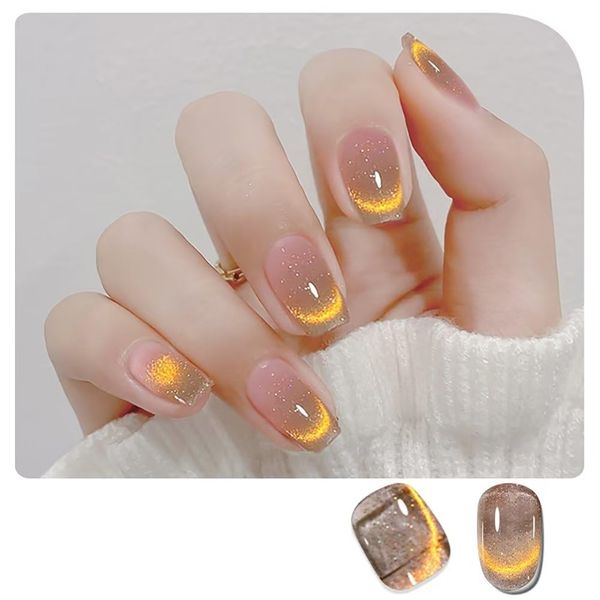 Gel Nail Color, Nail Color, Shining Magnetic Gel, Cat Eye Gel, Korean Nail, Cute Magnetic Gel, Cat Eye Gel, Glitter, Soak Off Gel, Nail Art Salon Supplies, Color Gel, Fine Particles, Diamond Gel, Dazzling, Magnet, UV/LED Compatible