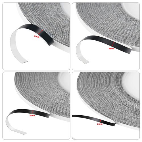 XUMAKI 2mm / 3mm / 4mm / 5mm x 50M Phone Repair Tape Phone Screen Adhesive Tape LCD Touch Screen Repair Tape with 1 Tweezers for Cell Phone, iPad, Tablets, Laptops, LCD Screen