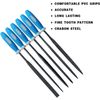 KALIM Mini Needle File Set, Hardened Alloy Strength Steel,Secure Grip, Includes Flat, Flat Warding, Square, Triangular, Round, and Half-Round File.