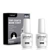 Vishine Long Lasting Soak Off Nail Polish Base + Top Coat Set Gel 15ml