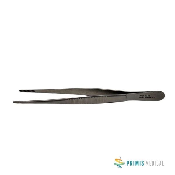 Jarit 130-110 Dressing Forceps Serrated 15mm Straight 5-1/2"