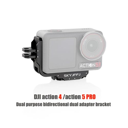 SKYJFFJ 90 Degree Aluminum Vertical Bracket Adapter for DJI Osmo Action 4 /5 Pro