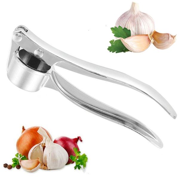 Geekbox Garlic Crusher Garlic Press Garlic Mincer Ginger - Chopper Peeler Professional Kitchen Stainless Steel Garlic Crusher, Grinder & Rocker Dishwasher Cutter Good Grip Best Food Helper