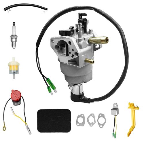 Carburetor Fit for Firman T07573 Tri Fuel Generator 9400W 439cc Engine Replace 375715509 380723515 490.131000.42F, Carb Tune Up Kit with Gaskets